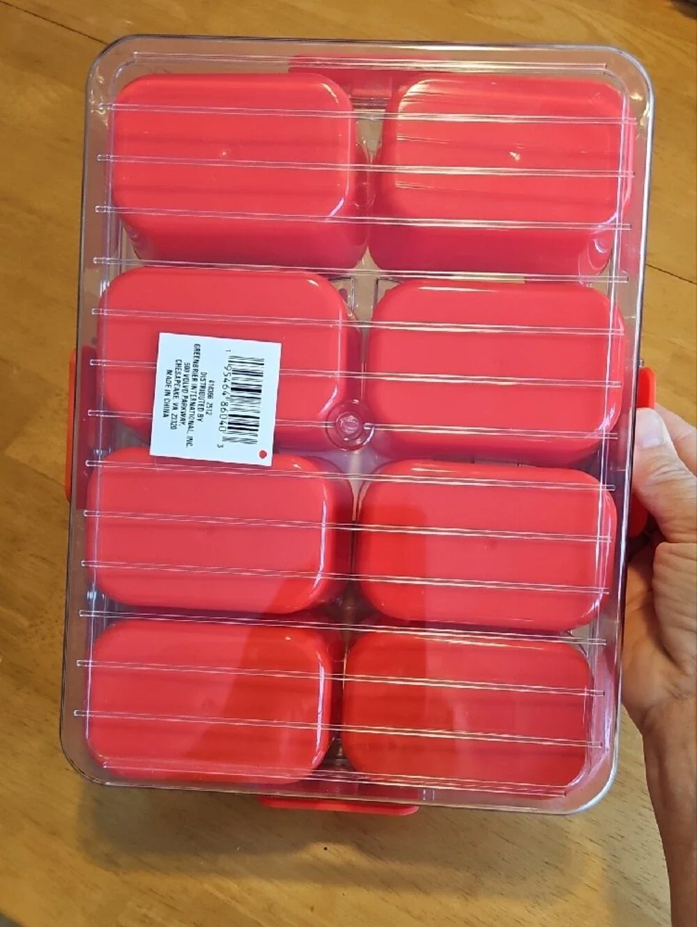 Snack & Meal Organizer Box by - Red
